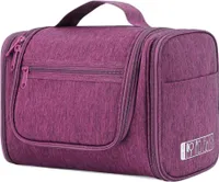 WANDF Groß Waschtasche Kulturtasche Camping Reisen für Damen Herren Kinder Mann Frau Lila