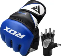 RDX Sports Grappling Gloves Model GGRF-12 - Blau S