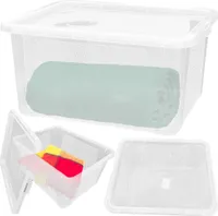 Aufbewahrungsbox Mit Deckel Kunststoffbehälter Container 40x33x20 Cm, 20 L