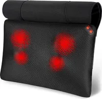 Rückenmassagegerät mit Heizfunktion, Shiatsu-Rücken- und Nackenmassagegerät für Nacken, Rücken, Schultern, Beine
