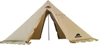Tipi-Warmzelt fuer 5ÿ8 Personen mit Herd, Camping-Pyramide, Tipi-Zelt fuer Camping, Rucksackreisen, Wandern