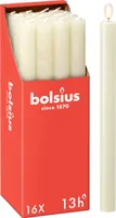 Bolsius 16er Set Stabkerzen rustik,  27cm, weiß