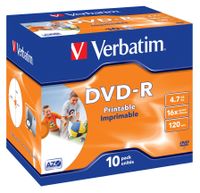 VERBATIM 43521 Printable Bedruckbar DVD-R 16X Rohling