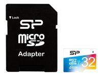 Silicon Power Elite UHS-1 Colorful 32 GB, MicroSDHC, Flash-Speicher Klasse 10, SD-Adapter