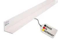 BawiTec Winkelprofil 20x20 mm Kunststoff Länge 200 cm Winkelleiste weiß Kunststoffprofil Abdeckleiste