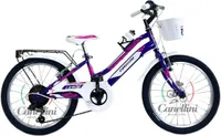 Kinderfahrrad MTB Canellini LINCY 20" - Violett/Fuchsia