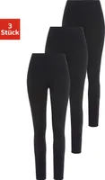 H.I.S. Leggings 3 er-Pack schwarz Größe 32/34