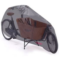CUHOC - Lastenrad Abdeckung für Babboe City - Cargo Bike Abdeckung Schwarz - Fahrradabdeckung für Lastenrad - Elektrofahrrad Abdeckung Redlabel