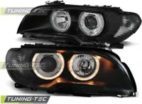 Reflektory Design Angel Eyes do BMW serii 3 E46 Coupe / Convertible 03-06 czarny zestaw