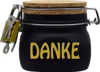 Spardose Geld Geschenk Ideen Danke Schwarz Größe S 0.5 Liter