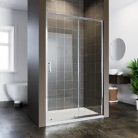 Dusch-Schiebetür Nischendusche Duschtür Sicherheitsglas ESG Dusche 120x185cm