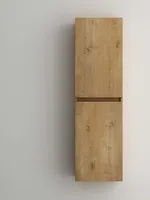 Mai & Mai Seitenschrank Badezimmerschrank mit 2 Türen und 4 Fächern Badregal Allzweckschrank Badschrank in Kerneiche BTH: 35x20x120 cm Verona