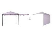 Tepro-Pavillon & Partyzelt, "Lehua" lavendel, mit zusätzlichem Ersatzdach