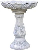 Vogeltränke Verziert aus Steinguss perfekt für den Garten die Terrasse oder den Vorgarten ist Frostfest Witterungsbeständig und Neu 57cm H, L-BB1