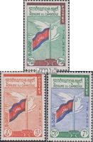 Briefmarken Kambodscha 1960 Mi 112-114 (kompl.Ausg.) postfrisch Frieden