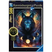 Puzzle 500T Starline Leuchtender Wolf