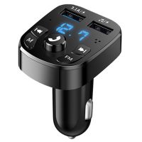 Dual USB Bluetooth 5.0 Empfänger FM Sender Auto MP3 Player Kit Schnellladegerät