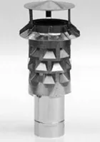 WINDKAT - Kaminaufsatz V4A Edelstahl rund 130 mm Stutzen Ø 128 mm