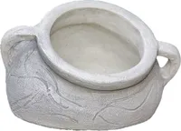 Schöne Große Amphore Phiole aus Steinguss perfekt für den Garten die Terrasse oder de nVorgarten ist Witterungsbeständig und Neu 28cm H, PO-969