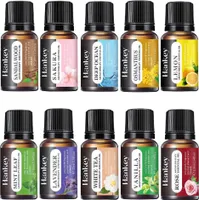 Zestaw 10 naturalnych olejków eterycznych w różnych zapachach – relaksujący i aromaterapeutyczny zestaw 10 x 10 ml