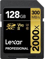 Lexar 2000x, 128 GB, SDHC, Klasse 10, 300 MB/s, 260 MB/s, Class 3 (U3)