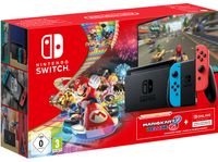 Nintendo Switch Neon-Rot/Neon-Blau inkl. Mario Kart 8 Deluxe Downloadcode + 3 Monate Nintendo Shop Online Mitgliedschaft