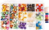 small foot Set skleněných a keramických šperků v boxu