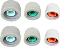 Memory Foam Ohrhörer Spitzen Noise Isolating für Sony WF-1000XM4 / WF-1000XM3 Jabra Samsung 3 Paar/ 6 Stück Größe S M L Weiß