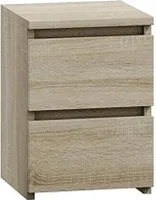 ADGO® Malwa Nachttisch Nachtkommode mit 2 Schubladen Nachtschrank Beistelltisch