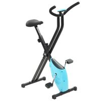 Neuheit! Heimtrainer X-Bike für das Training,Spinning Bike Indoor, Fitnessbike Modisches Design Gurtwiderstand Blau