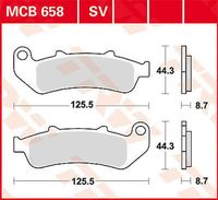 Spiekany klocek hamulcowy TRW Lucas 686-658SV MCB658SV