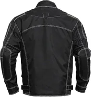 2-teiler Motorradkombi Cordura Textilien Motorradjacke & Motorradhose Schwarz, Größe:60/4XL