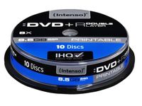 Intenso 1x10 DVD+R 8.5GB 8x Double Layer printable, Tortenschachtel