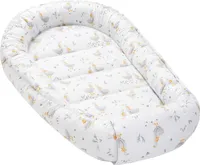 JUKKI® BabyNestchen XXL 120x65cm bis zu 18 Monaten 2seitig [Madaam Goose] Nestchen Babybett Reisebett Kokon Babynest Kuschelnest Nest