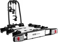 Bagażnik rowerowy VEVOR ze sprzęgłem, bagażnik rowerowy na wsporniki 5 cm, na 3 rowery, nośność do 65 kg, zamykany bagażnik na rowery elektryczne