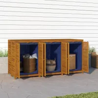 Skrzynia ogrodowa 210x87x104 cm z litego drewna akacjowego