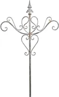 Hirtenstab Metallstab Laternenhalter grau braun 45x3H145 Schäferhaken Gartenstab