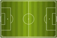 Schreibtischunterlage für Kinder – abwaschbar - Fußballfeld grün – aus premium Vinyl – 60 x 40 cm –  Germany - Jungs / Jungen