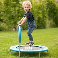 Sportspower Kindertrampolin mit Haltegriff blau Ø 92 cm