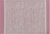 BELIANI Teppich Rosa/Weiß Polypropylene 120 x 180 cm Outdoor Indoor Matte mit modernem Muster Rechteckig Kurzflor Gartenaccessoires Terrasse Wohnzimmer