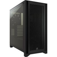 Corsair 4000D RGB - Midi Tower - PC - Czarna - ATX - Plastik - Stal - Szkło hartowane - 17 cm