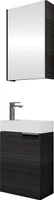 Planetmöbel Badmöbel-Set 40cm mit Spiegelschrank (Anthrazit)