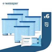 Wessper Wasserfilter kompatibel mit Philips AquaClean CA6903/10 CA6903/22 CA6903 Kalkfilter, Aqua Clean Filterpatrone für Saeco und Philips 6er-pack