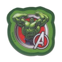 Avengers ""Hulk 1"" 7,2 x 6 cm Aufnäher / Bügelbild grün 