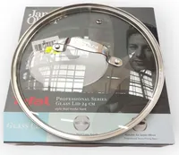 Tefal Jamie Oliver Olivier Glasdeckel 24 cm, Rund, Edelstahl, Transparent, Glas, Edelstahl, Edelstahl, Edelstahl, 24 cm