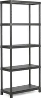 KIS Kunststoffregal "PLUS", 80/5 Schwarz