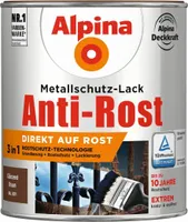 Alpina Metallschutz-Lack Anti-Rost 750 ml braun glänzend