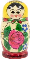 Semenovskaya Rossijanotschka Matrjoschka Matröschka Matroschka Babuschka 9cm Höhe - 4 Holz-Puppen - klassisch Матрёшка