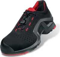 uvex 1 support Halbschuhe S1P schwarz, rot Weite 11 Gr. 52