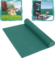 YARDIN PVC Sichtschutzmatte Sichtschutzzaun Balkonsichtschutz 90 x 500cm, UV-beständig und Wetterfest Sichtschutz für Garten Terrasse, Grün